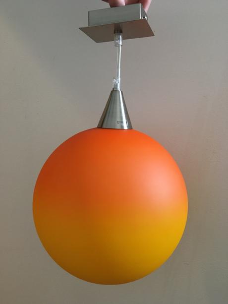 Stropní lampa skleněná, 