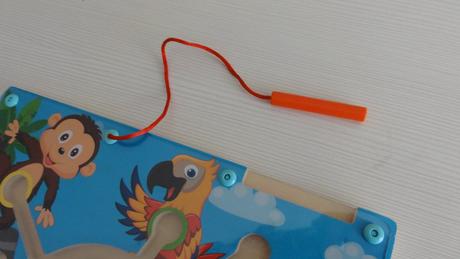 Playtive junior dřevěná hra magnetický labyrint, 