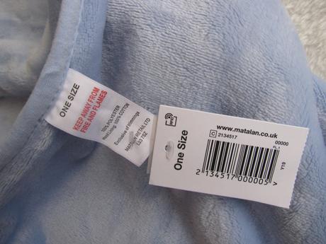 Kojenecká sv.modrá fleecová deka matalan, 