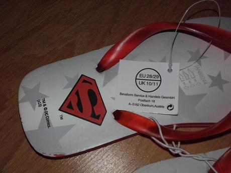 Žabky superman - nenosené 28/29, marvel,28