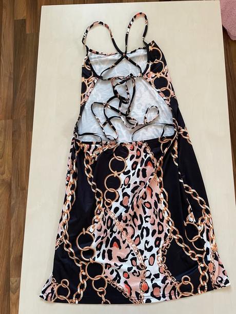 Nové šaty s výkrojem zad, vel xl i méně, shein sxy, l / xl