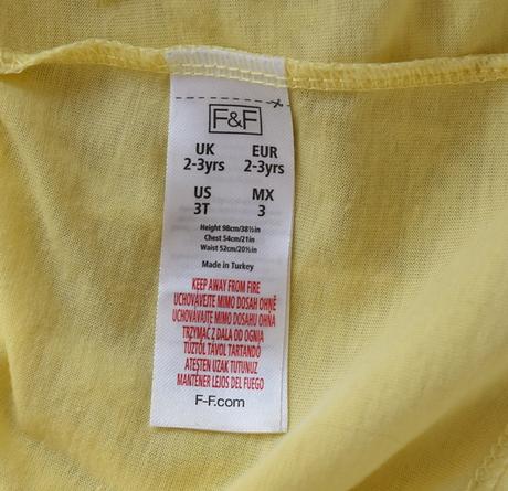 Šaty vel. 2 - 3 roky, f&f,98