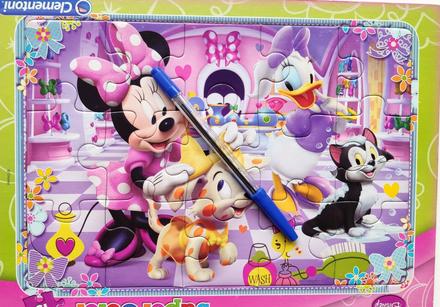 Puzzle disney mickey minnie,