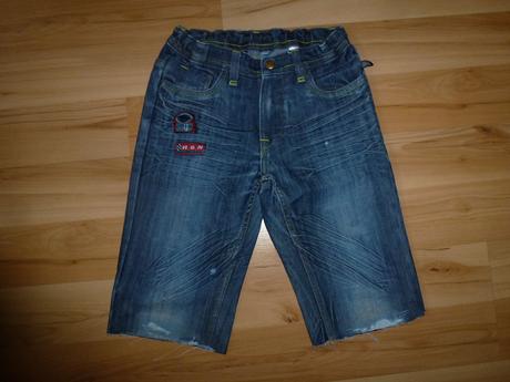 Džínové tříčtvrťáky, vel.134, 134