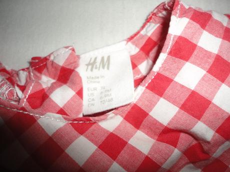 Krásné šatičky hm, vel. 6-9 měsíců, h&m,74