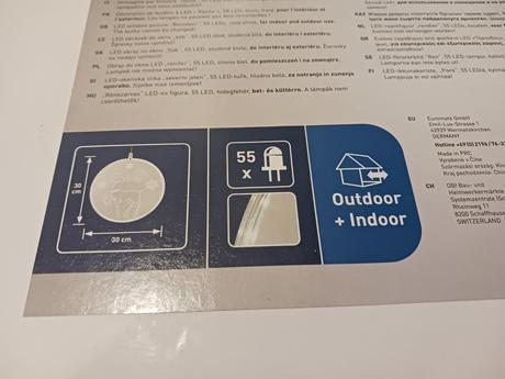 Velká svítící dekorace 3x, 