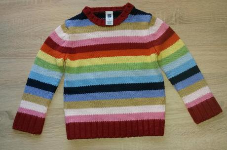 Pruhovaný svetr gap vel. xs (104-110), gap,104