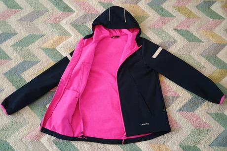 Zateplená softshellová bunda+ tričko h&m, lewro,152