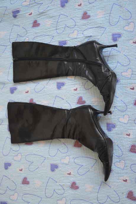 Italské kozačky s vysokým podpadkem, vel. 37, 37