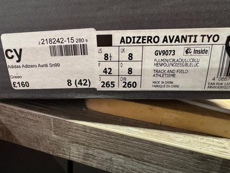 Běžecké boty-tretry adidas adizero avanti track, adidas,42