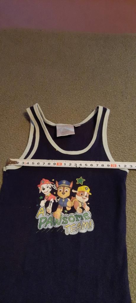 Chlacké nátělníky, značky paw patrol, vel. 98/104., 98