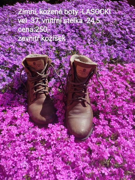 Zimní boty -lasocki,250,- vč.pošty, 37