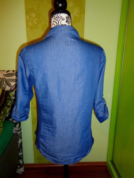 Košile z odlehčené rifloviny s vyšitými květy, m