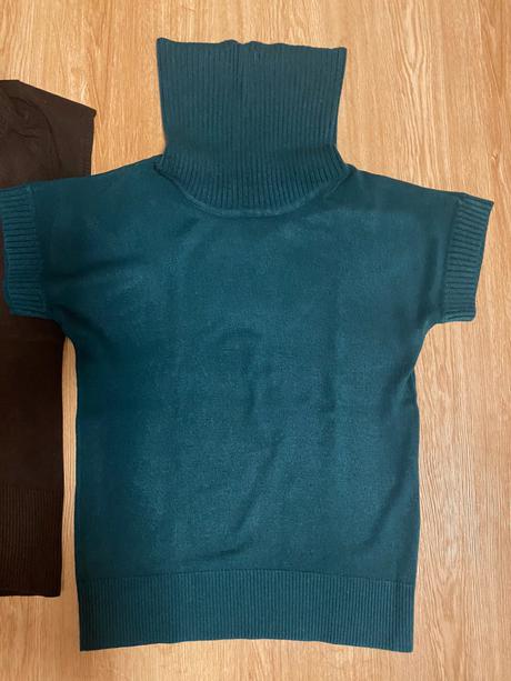 Dámské tuniky s rolákem a krátkým rukávem - camaie, camaieu,m