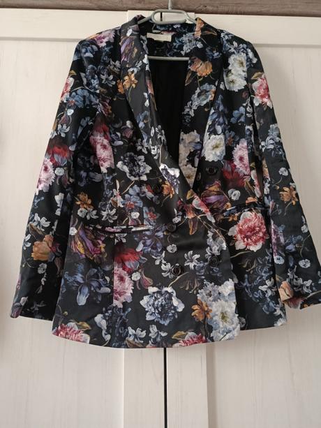 Květované sako, h&m,38