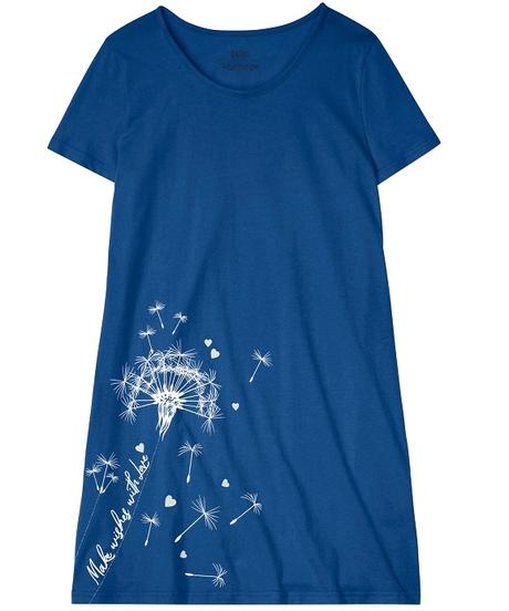 Dámská noční košile pampeliška modrá vel. s, bonprix,36 / 38 / s