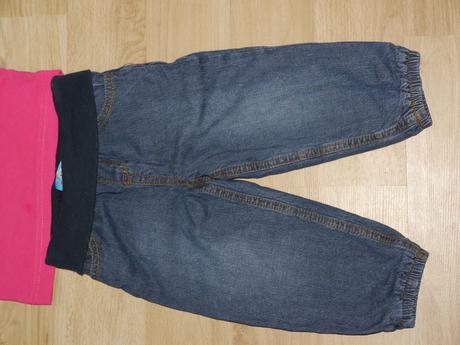 Vyteplene dziny s bavlnenym lemem v pase vel.80, 80