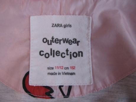 Luxusní přechodní bunda s kapucí, větrovka zara, zara,152