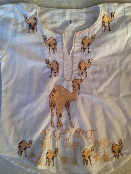 Dívčí halenka egypt - velbloudi, 98