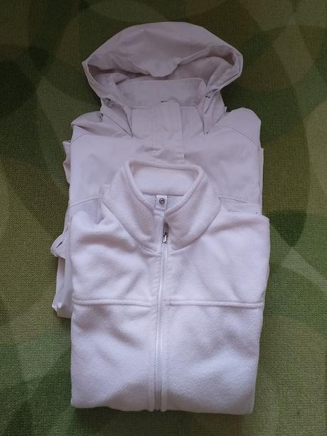 Bílá větrovka/lehká bunda s flískou vel. xl/xxl, xl