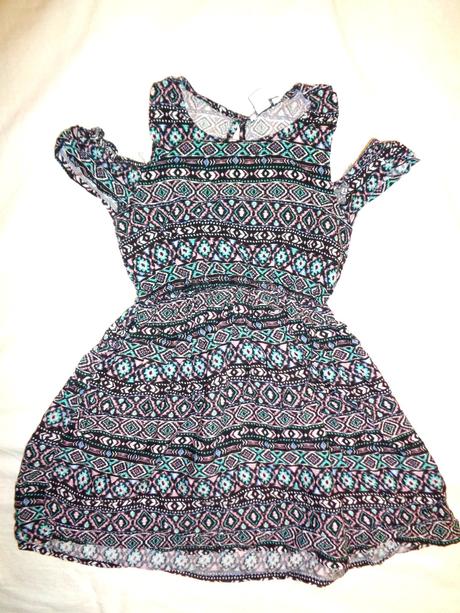 Barevné letní šaty s ornamenty, primark,128