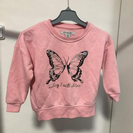 Růžová mikina s motýlem, 98