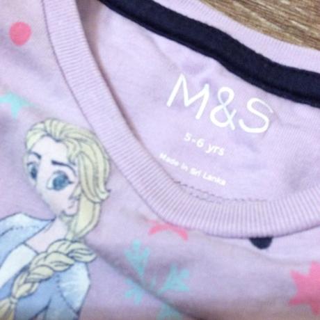 Bavlněné pružné tričko ,,elsa, frozen", marks & spencer,116