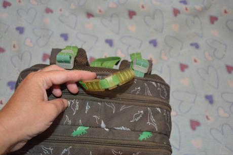 Tříkomorový školní batoh topgal s dinosaurem penál,