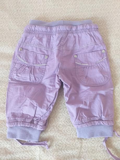 Fialové/lila capri/šortky vel. 92/2 roky, 92