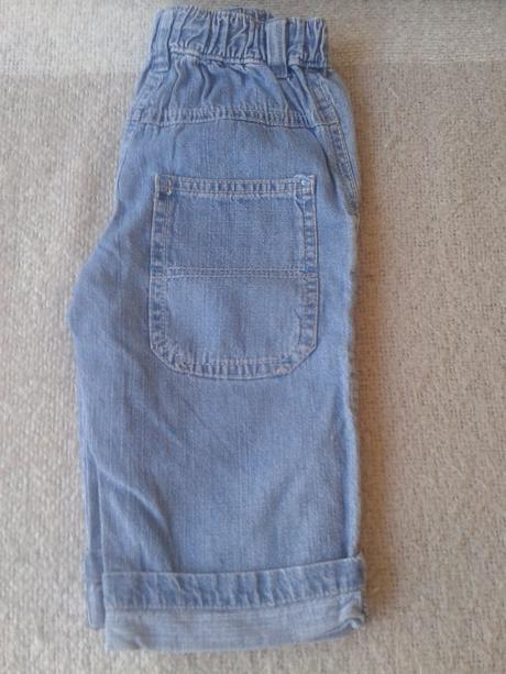 Bavlněné  rifličky zn.litle boy star, 74