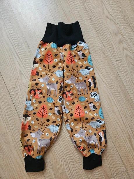 Tenké softshellové kalhoty, vel. 98, 98