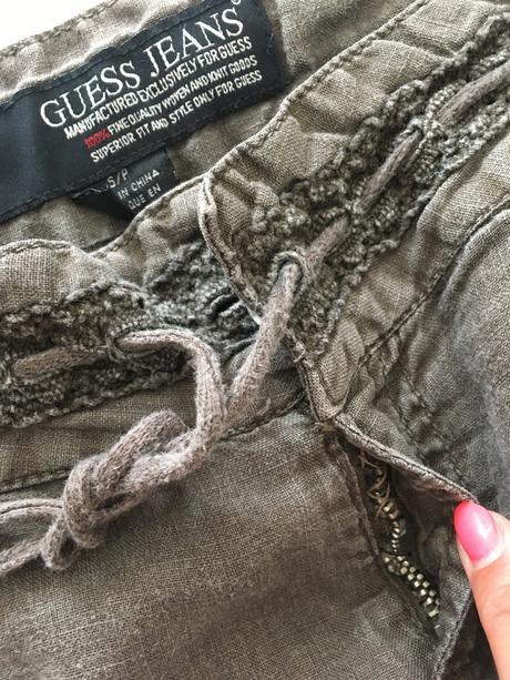 Dámské letní lněné kalhoty, vel. xs - s, s