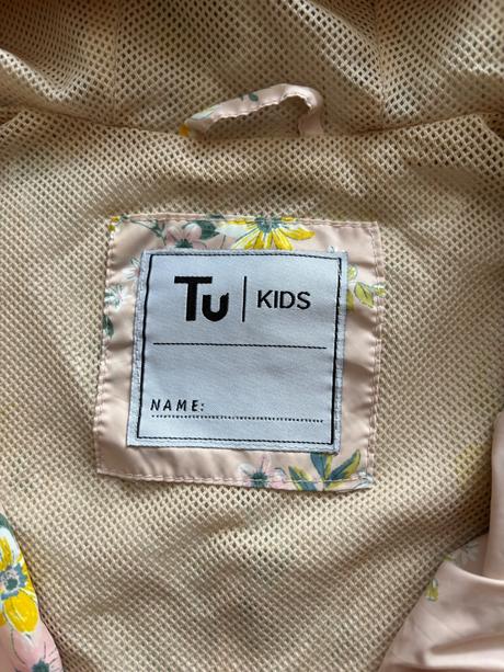 Větrovka růžová s květy - v.7/8 let, tu,128