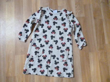 Mikinové šaty vel. 3-4 minnie, disney,104