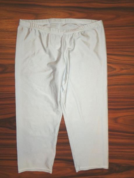 Bílé legínové sportovní 3/4 kalhoty 164/170, 164