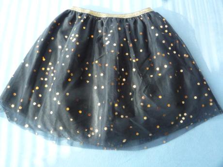 Tuto sukně se zlatými třpytkami h&m vel. 134, h&m,134