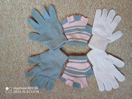 Rukavice 3ks vel "4-6let", 