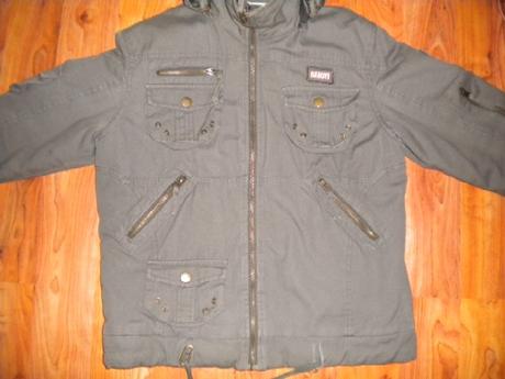 Přechodová  bunda s kapucí ve stylu safari, 170