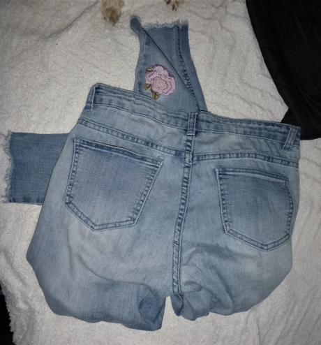 Džíny s výšivkou - vel.l, l