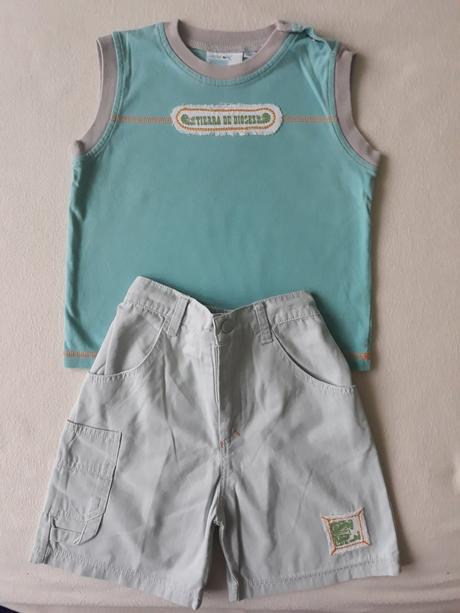 Souprava - tričko + kraťasy vel. 86/92, 86