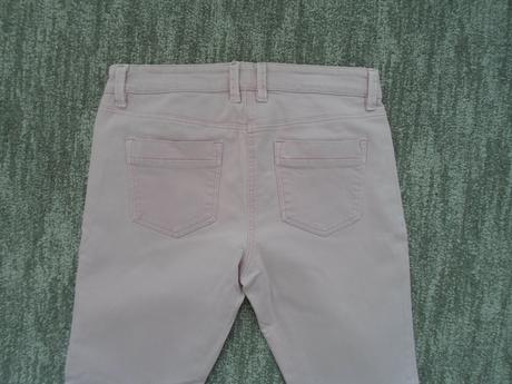 Růžové kalhoty rifle džíny skinny, next,38