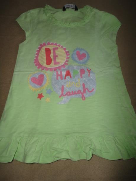 Krásně neónové šaty/tunika george, vel. 5-6 let, george,110