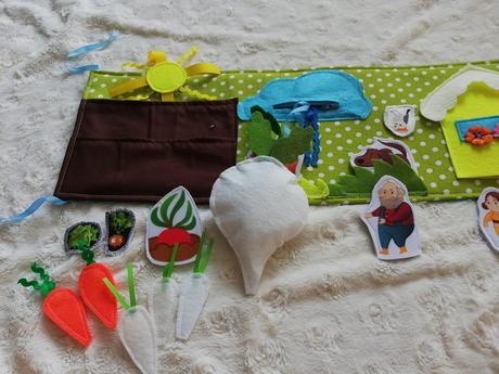 Quiet book o veliké řepě,