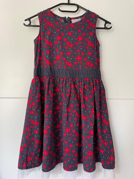 Šaty s červenými kvítky, kids,122
