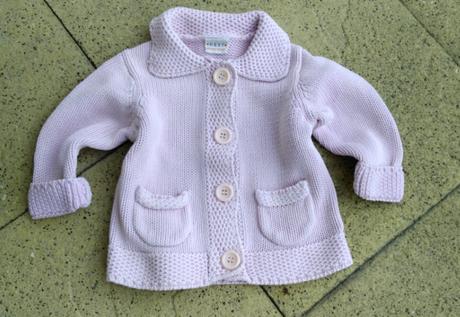 Světle růžový svetřík / svetr next na knoflíčky, next,86