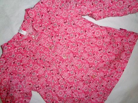 Luxusní sytě růžová květovaná košile - i slavnost, girl2girl,86