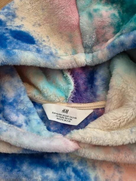 Plyšová mikina h&m, vel. 98/104, h&m,98