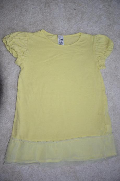 Žlutá tunika a klobouček, zara,104