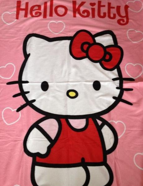 Flísová deka s hello kitty,