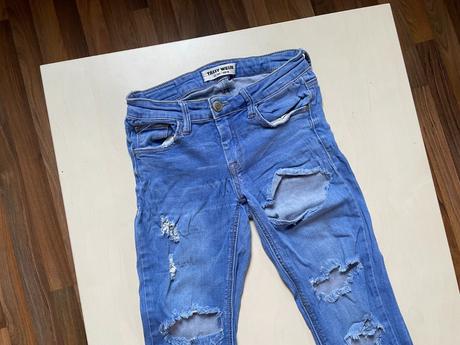 Děrované džíny, vel xs, tally weijl, tally weijl,xs